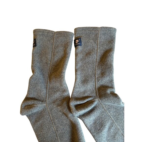 Acorn Fleece Socks Boot Liners Warm‎ Hunting Fishing Slippers Green Gray Size XL - Picture 5 of 8